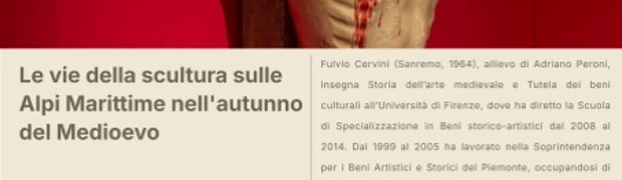 CONFERENZA A CURA DI FULVIO CERVINI